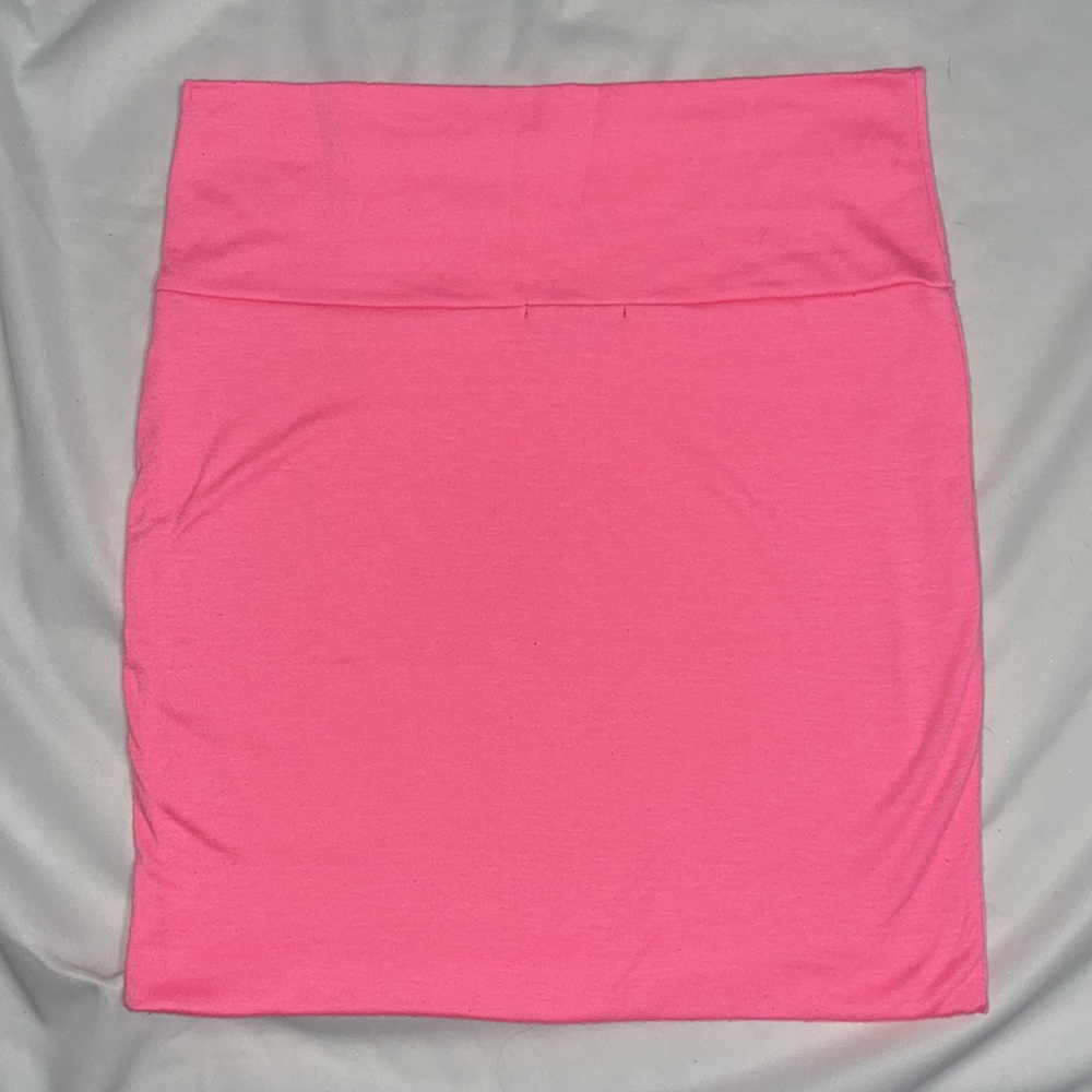 Neon Pink Mini Skirt - Picture 2 of 2